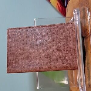 Louis Vuitton Brown Taiga Leather Bifold I.D. Wallet
